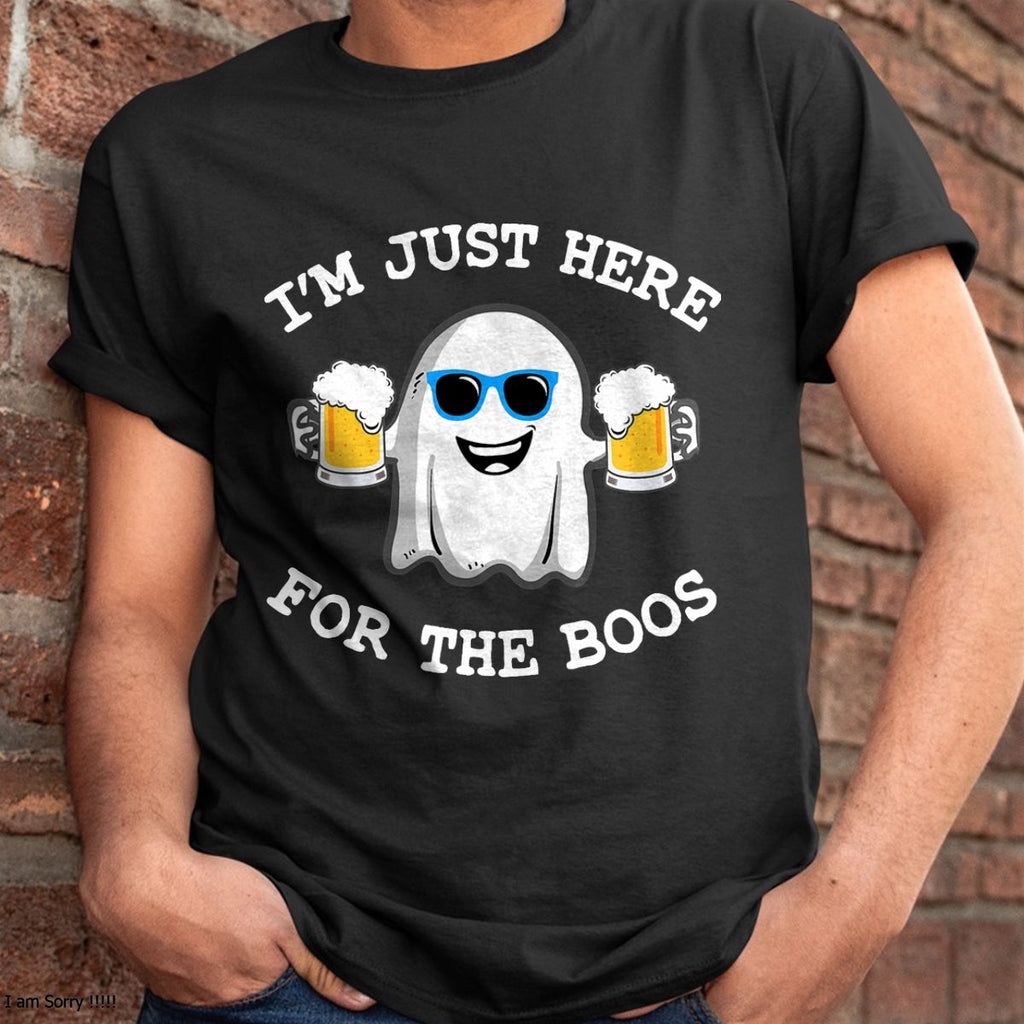Halloween I'm just here for the boos shirt