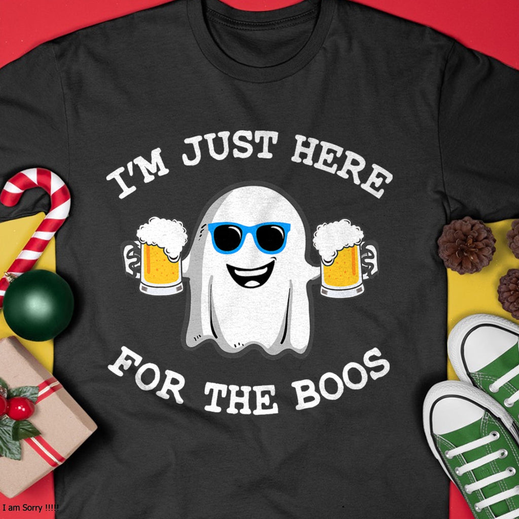 Halloween I'm just here for the boos shirt