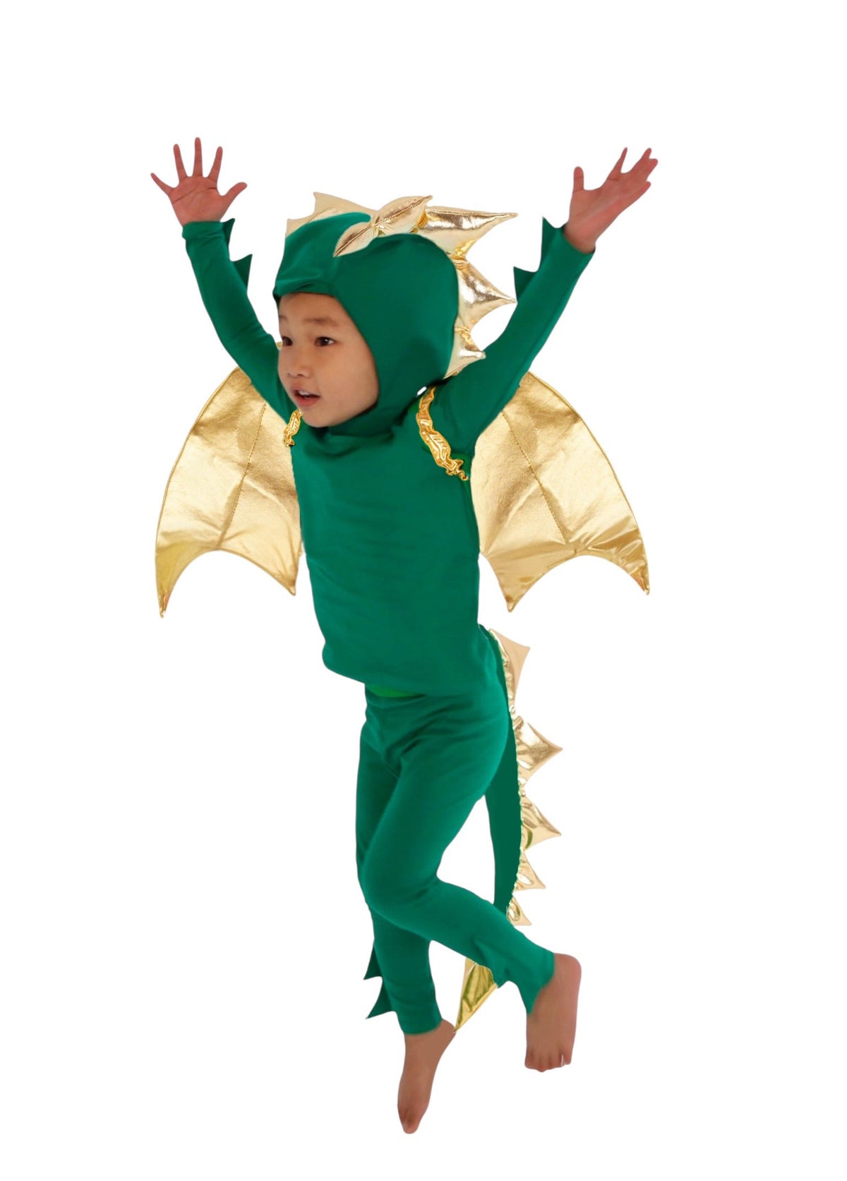 Emerald Green Dragon Kids Costume
