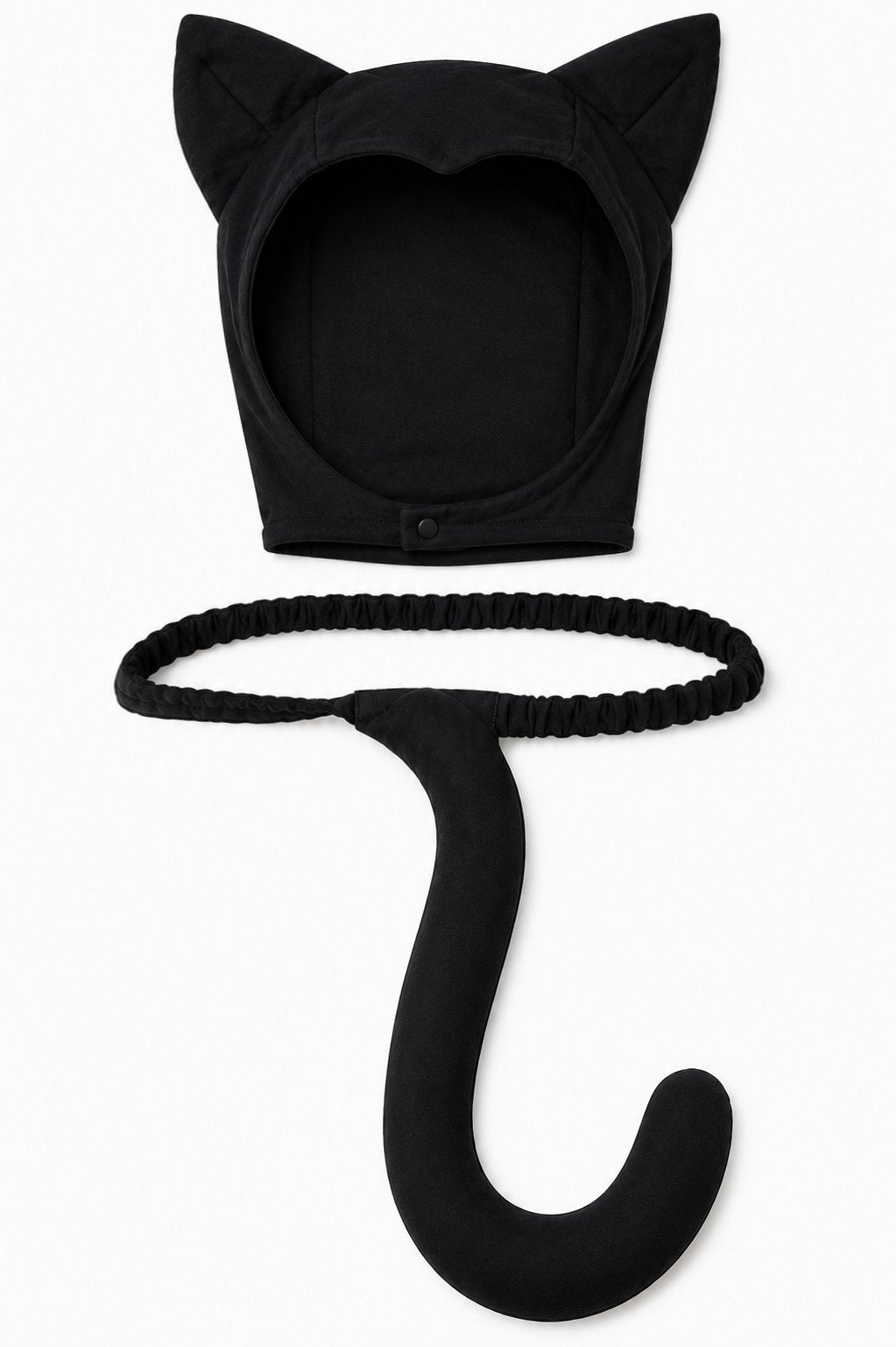Adult Black Cat Hat & Tail Costume Set