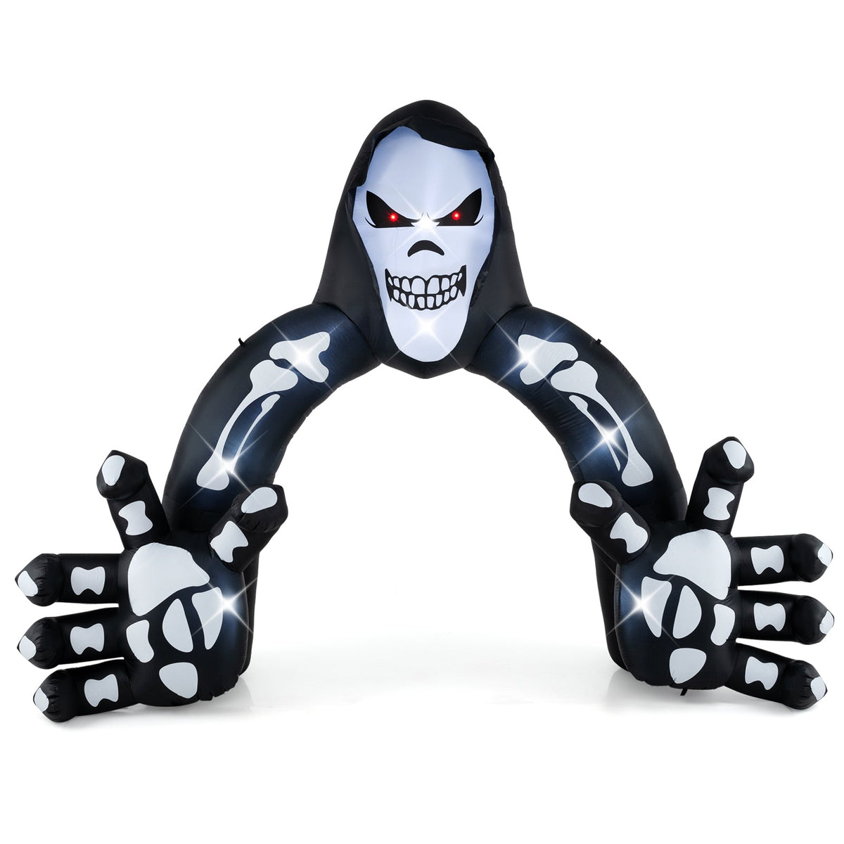 Halloween Inflatable Grim Reaper Archway with Stakes and Water Bags