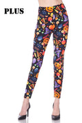 PLUS SIZE HALLOWEEN Print Leggings