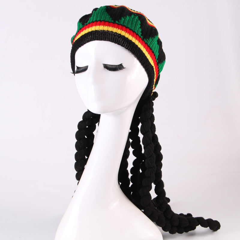 A Braided Hat And Wig Beret
