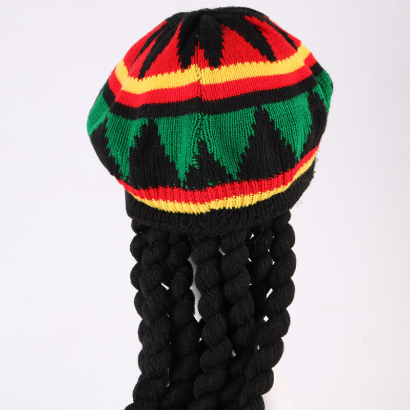 A Braided Hat And Wig Beret