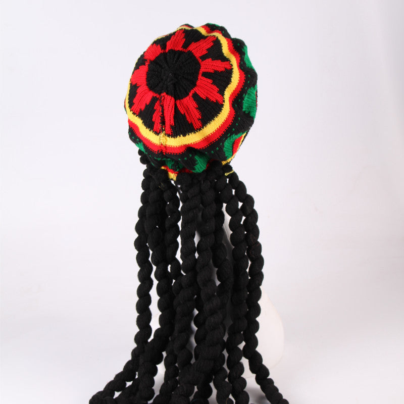 A Braided Hat And Wig Beret