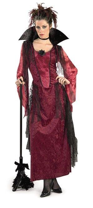Burgundy Gothic Vampira Costume