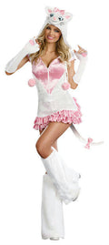 Pretty Kitty Adult Costume Hooded Dress and Boot Covers Size XL 14-16