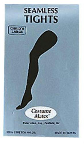 Black Seamless Costume Tights – Child