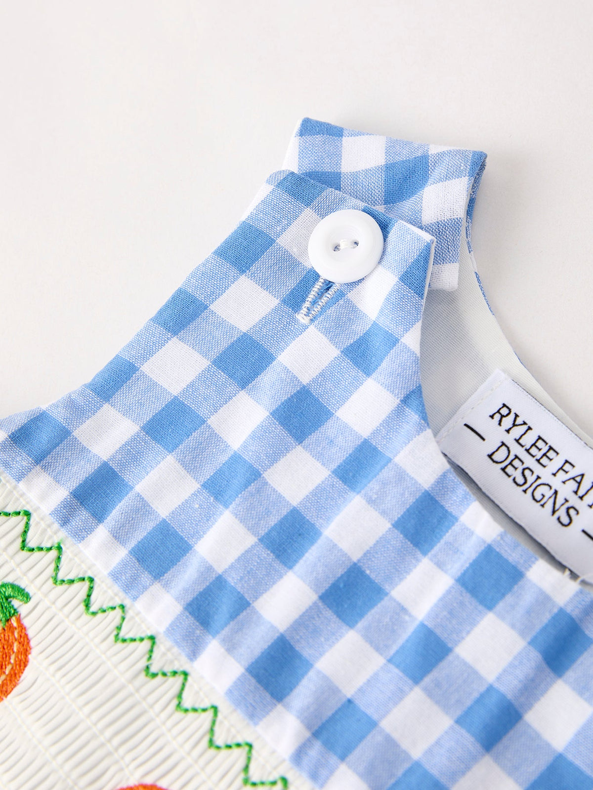 Pumpkin Smock Boys Romper