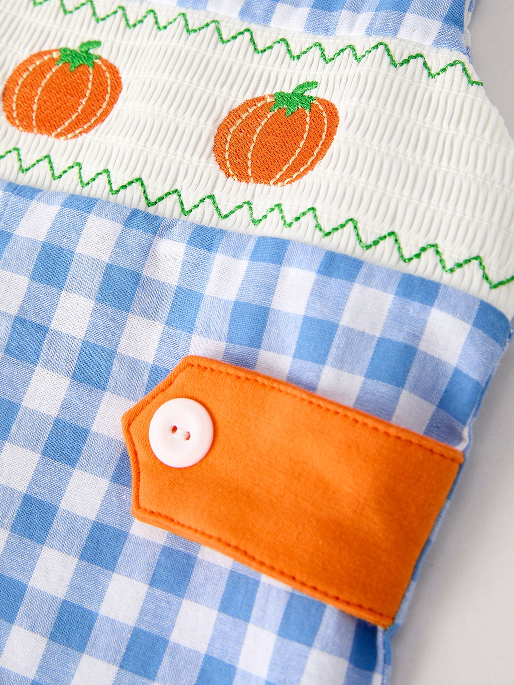 Pumpkin Smock Boys Romper