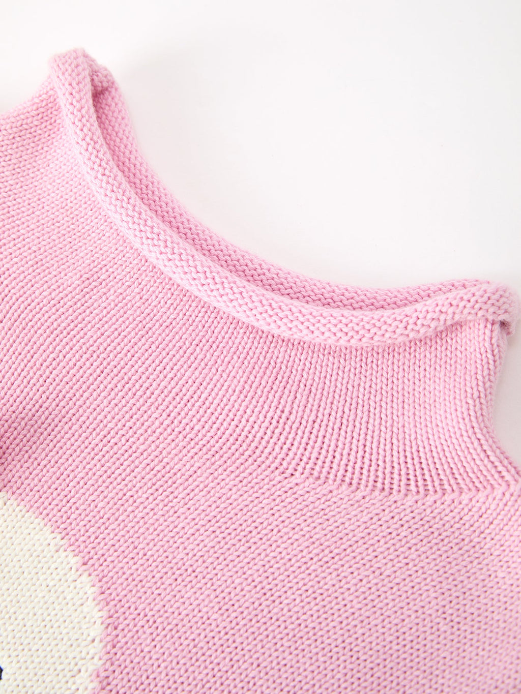Pink Knit Ghost Sweater Girls