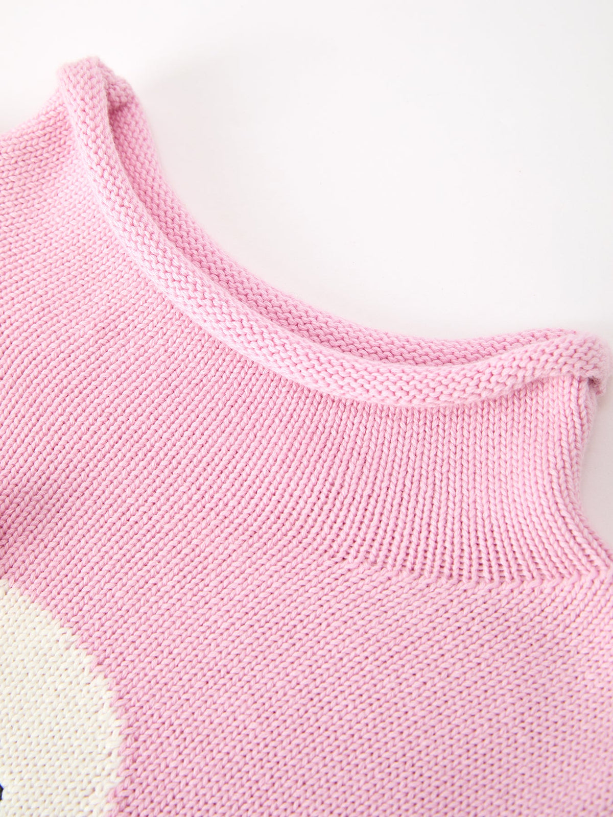 Pink Knit Ghost Sweater Girls