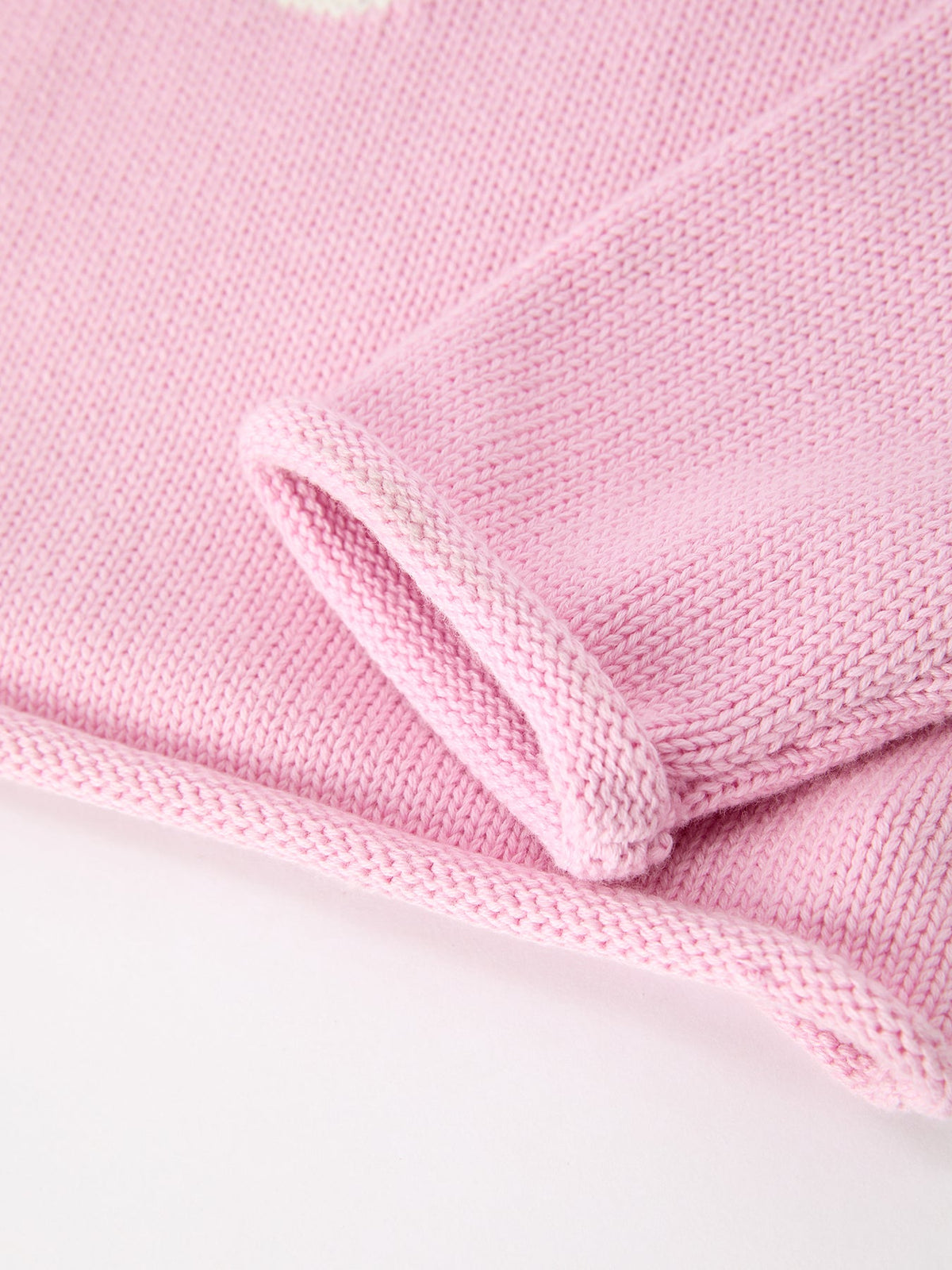 Pink Knit Ghost Sweater Girls