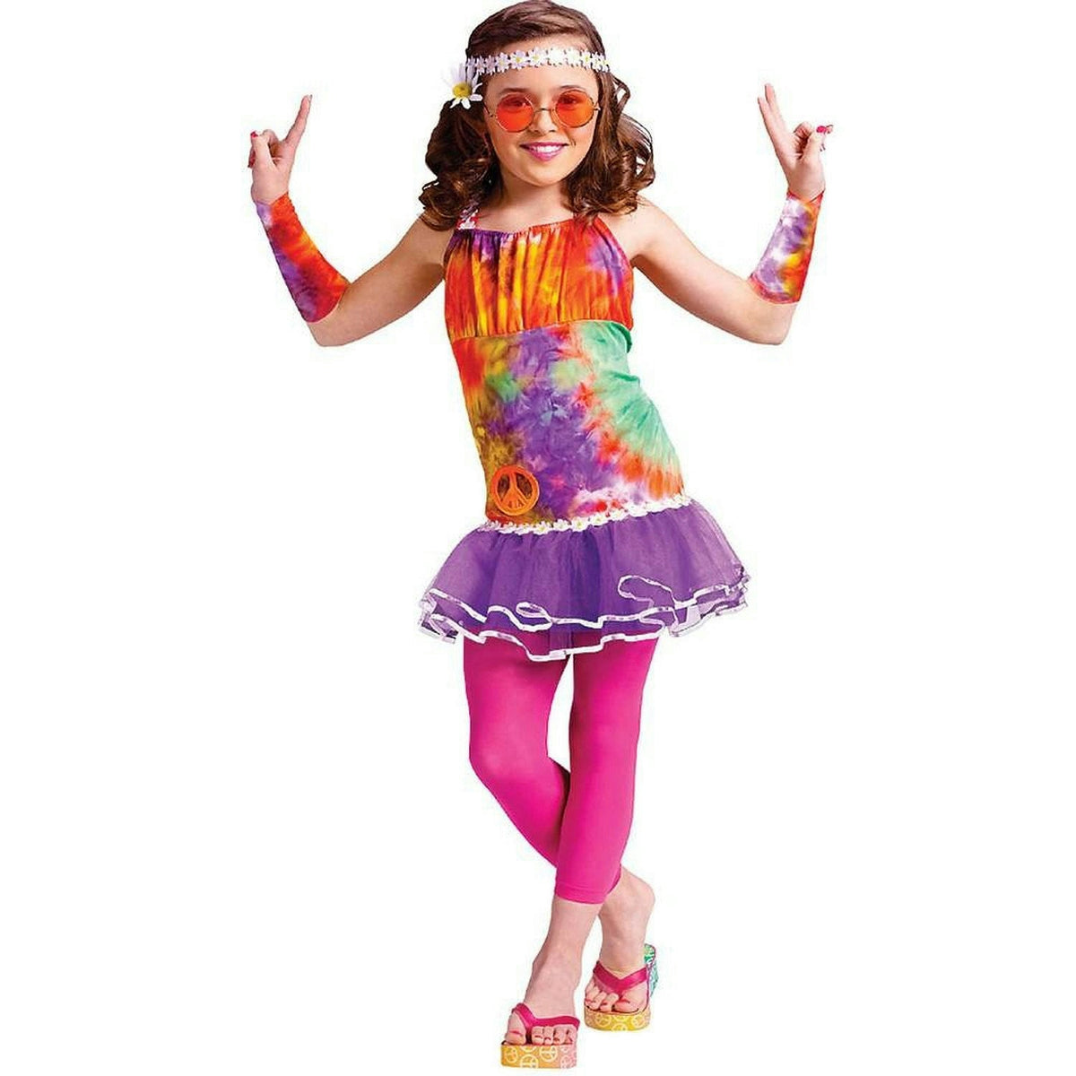 Girls' Age of Aquarius Hippie Costume