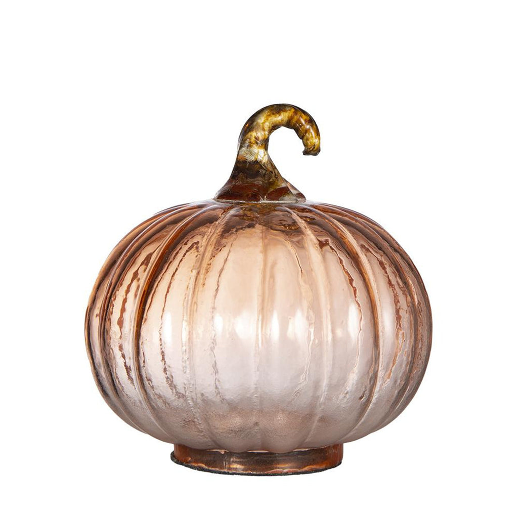 Set of 8 Glass Pumpkins for Fall Decor