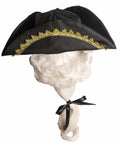 Colonial Tricorn Hat with White Wig – Child