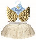 Gold Angel Wings and Tutu Skirt For Toddler