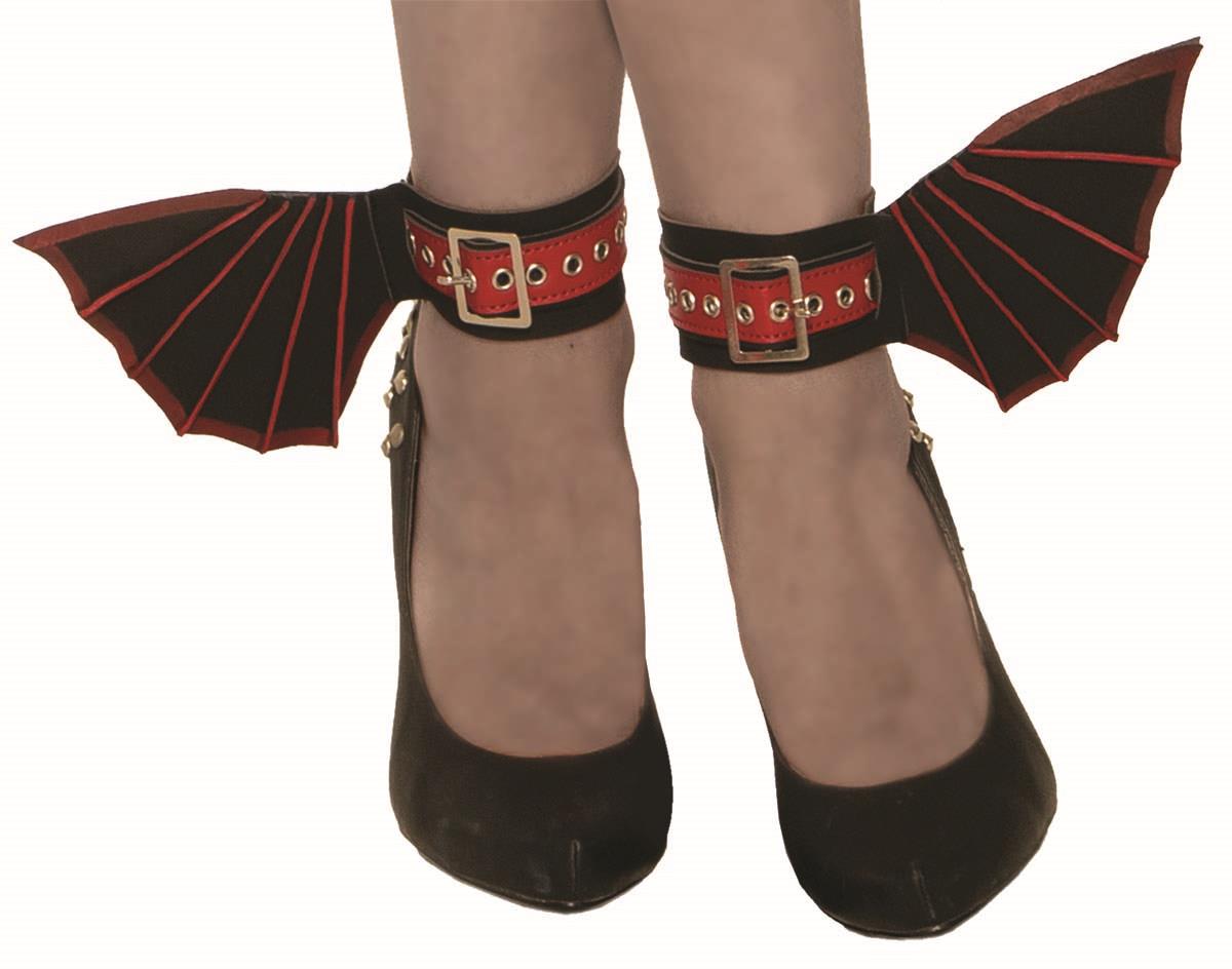 Gothic Bat-Wing Ankle Cuffs