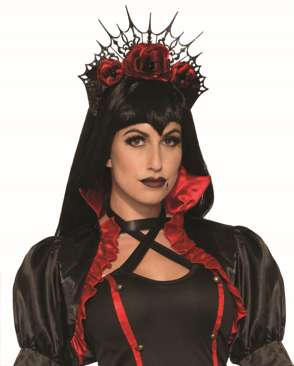 Gothic Vampire Rose Headband