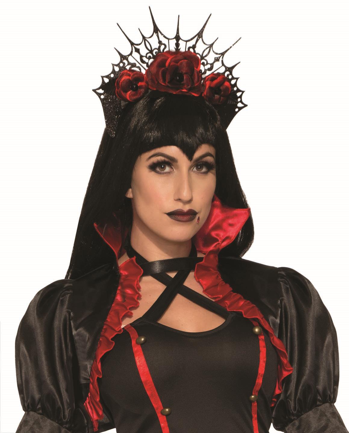 Gothic Vampire Rose Headband