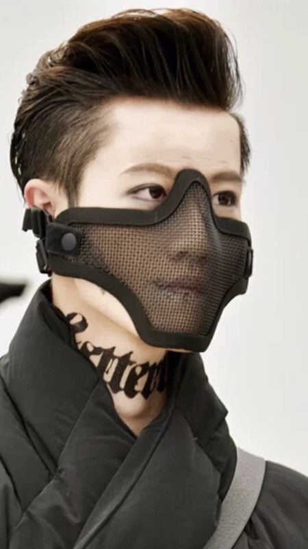 Riveted Skull Punk Performance Mask