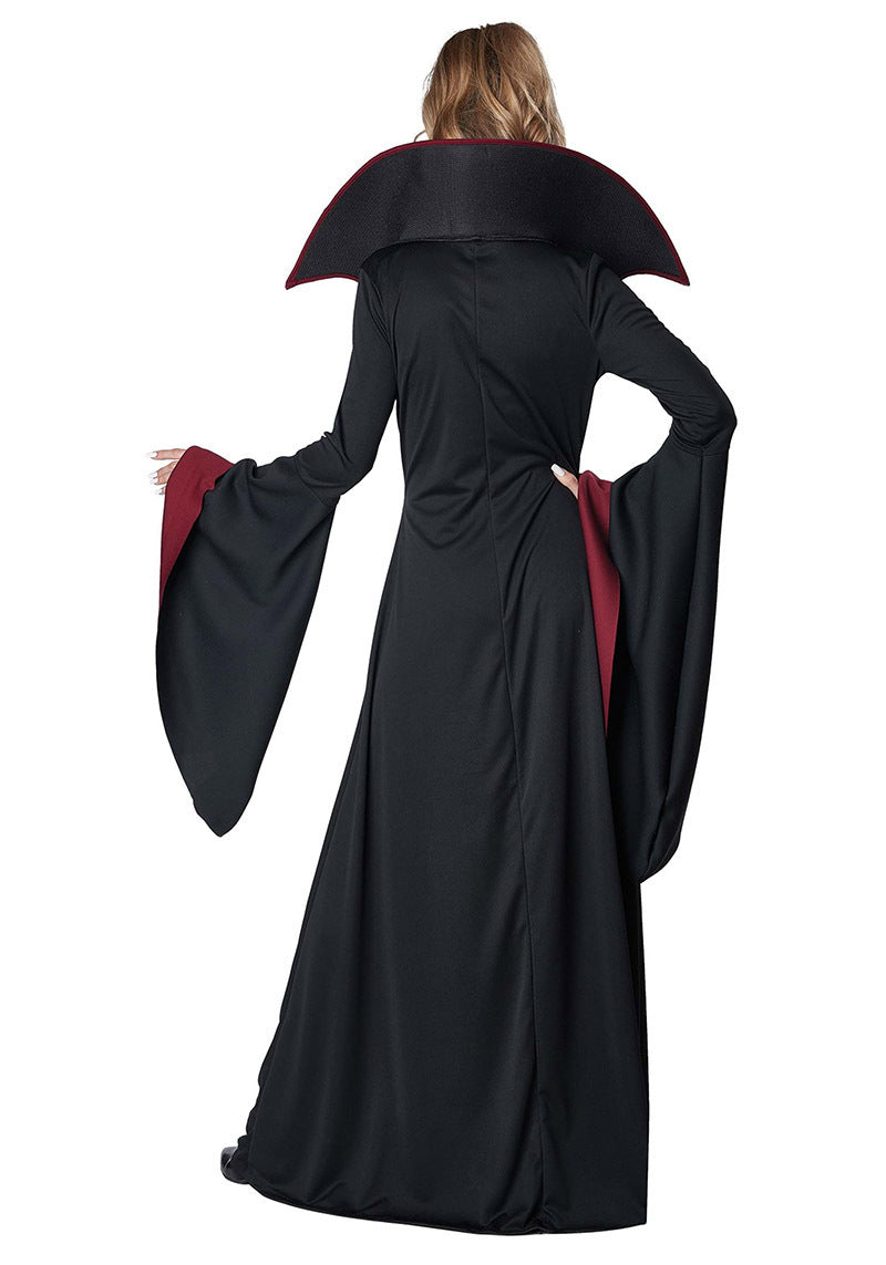 Vampire Costume Cosplay Outfit for Women Halloween Movie Role Play Dress