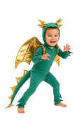 Emerald Green Dragon Kids Costume