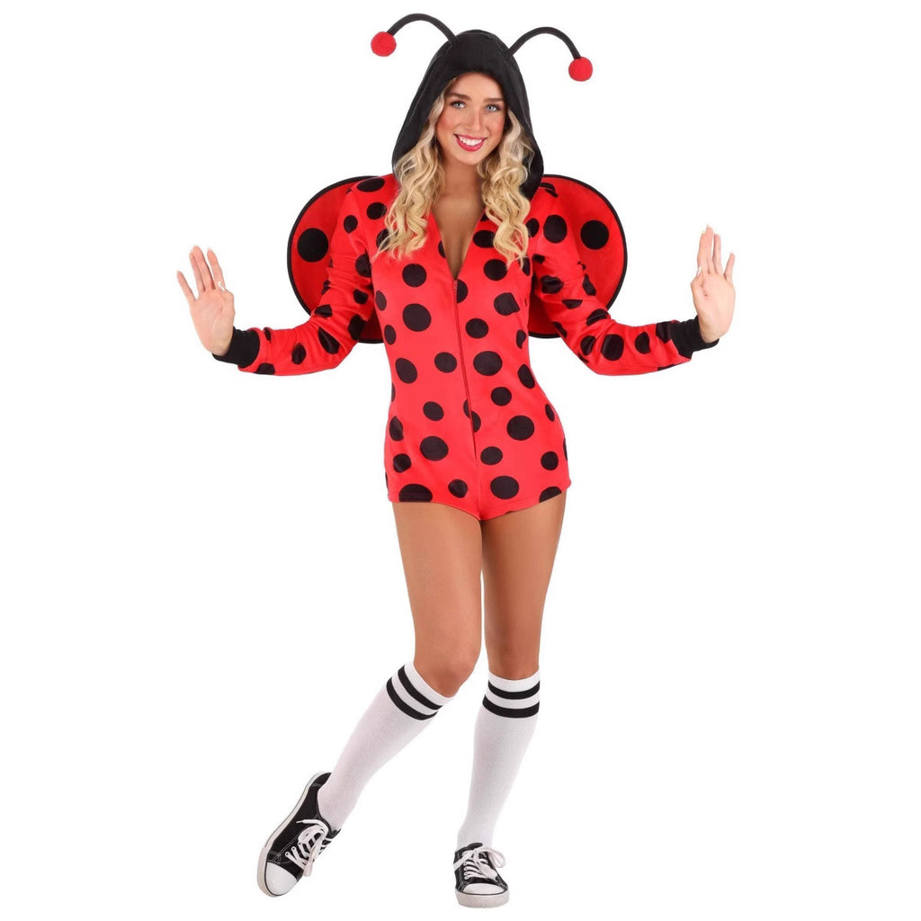 Halloween Bee Ladybug Costume for Adults and Kids Cosplay Party Outfit