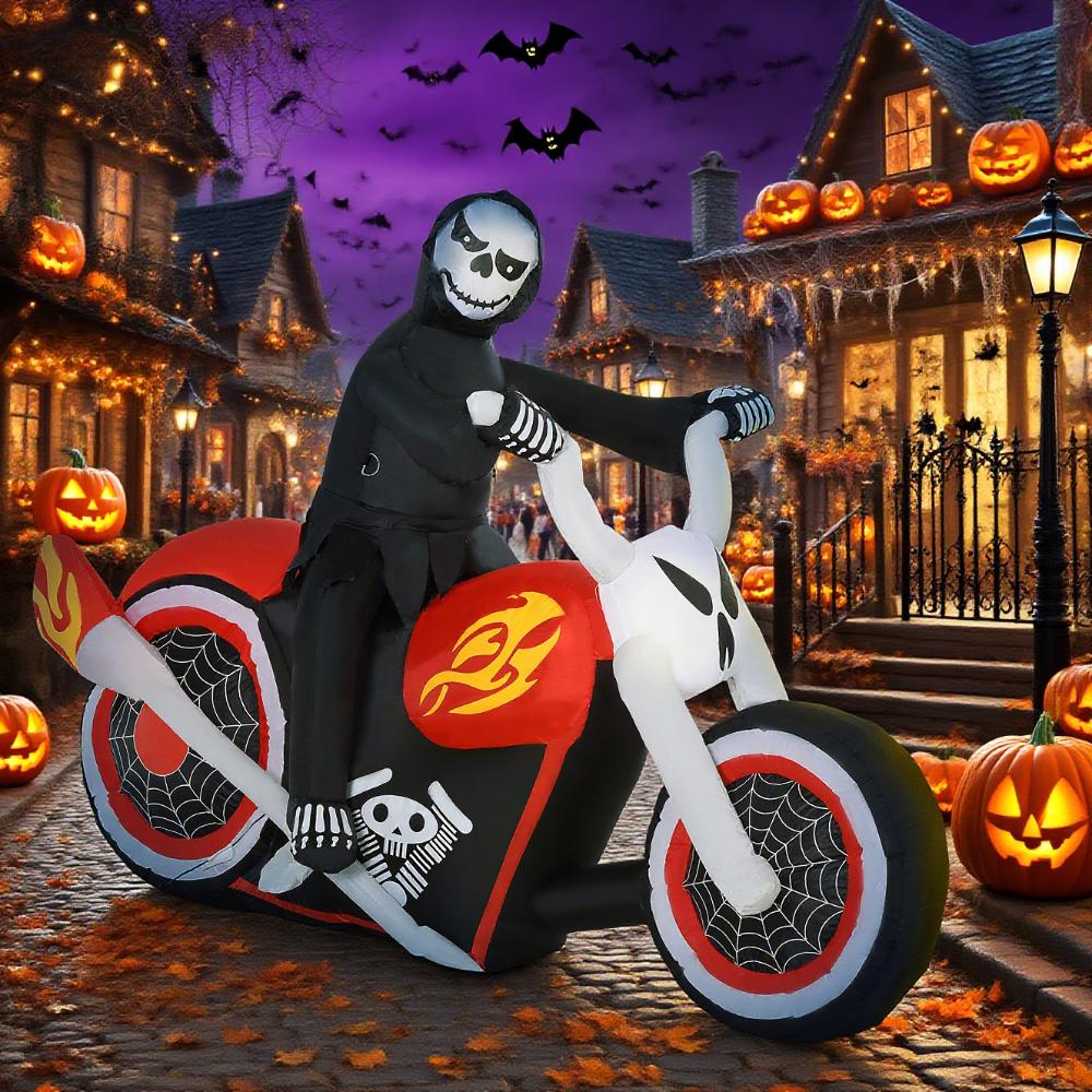 Grim Ghost Biker Inflatable