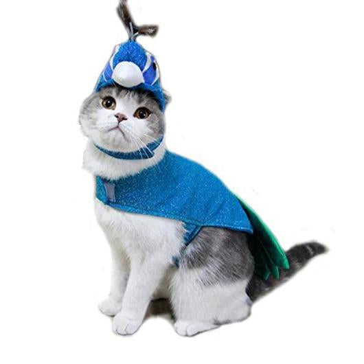 Two-Piece Peacock Pet Costume