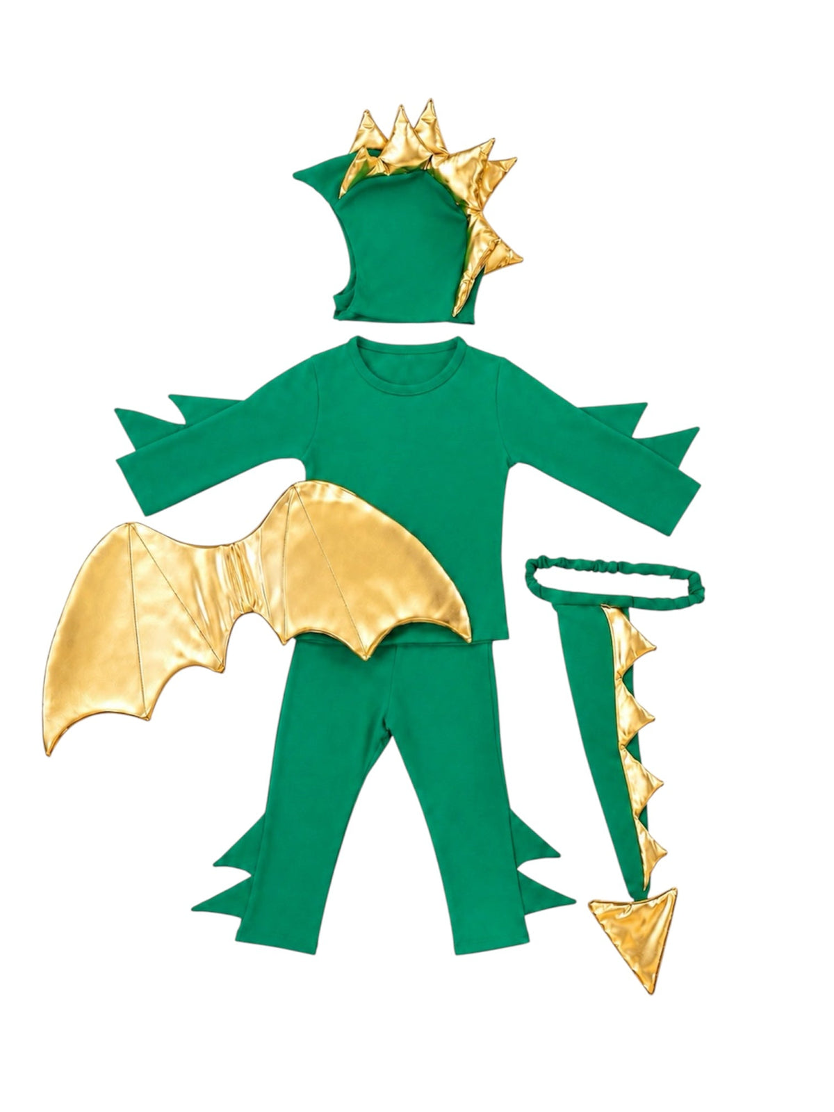 Emerald Green Dragon Kids Costume