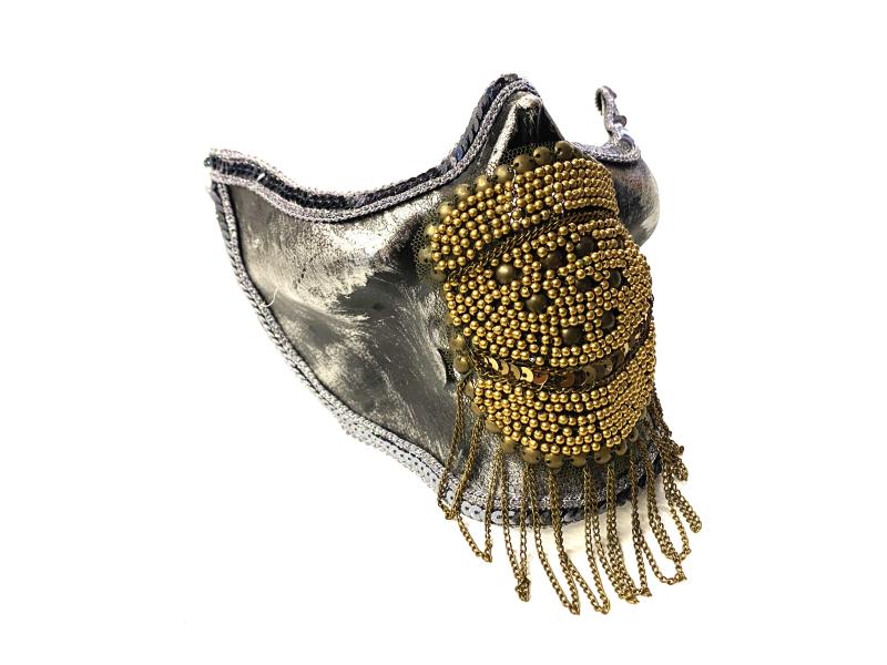 Riveted Skull Punk Performance Mask