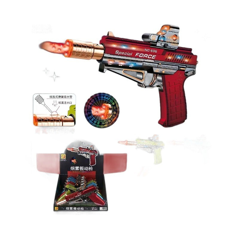 Smoking Vibrating toy gun Halloween prop