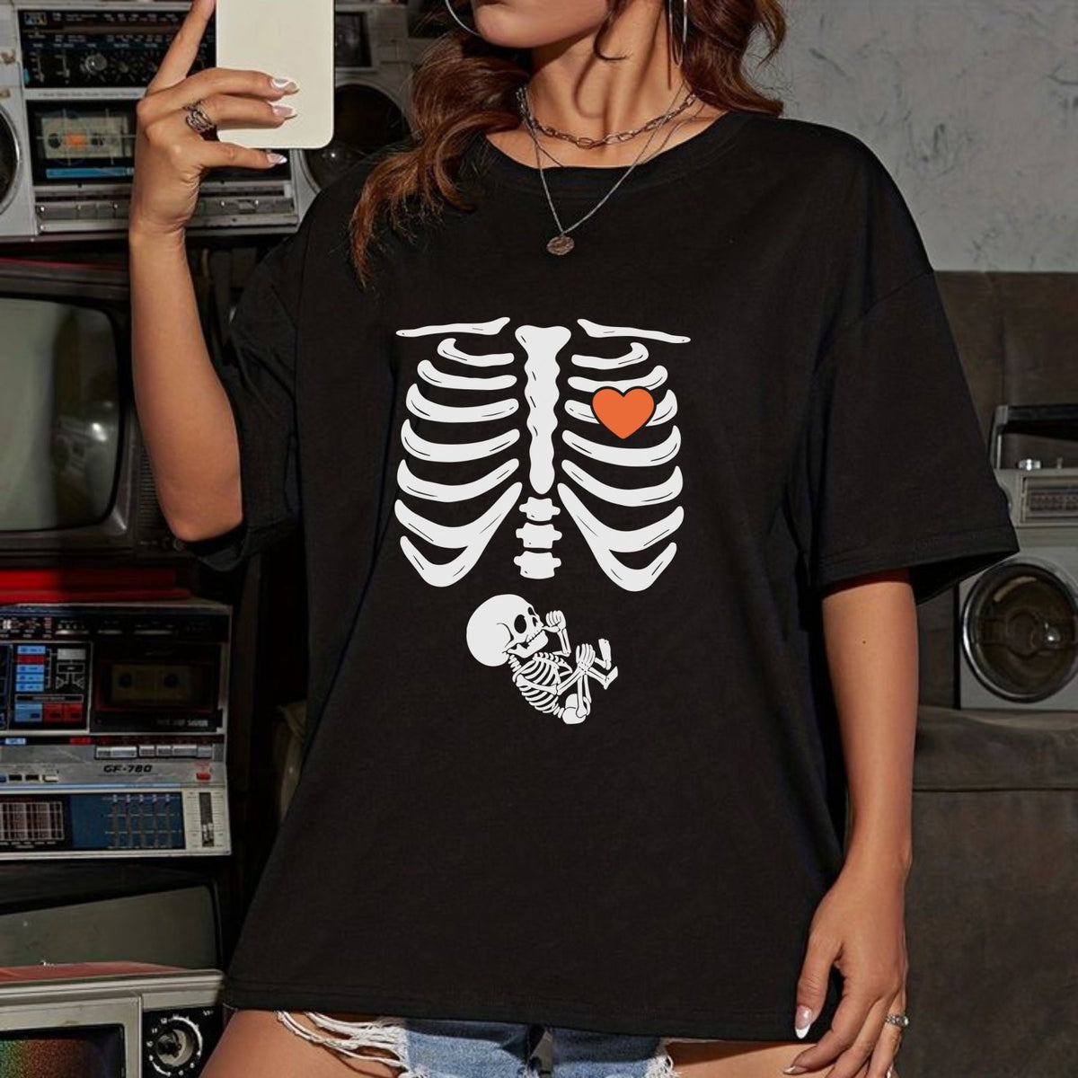 Maternity Skeleton Shirt