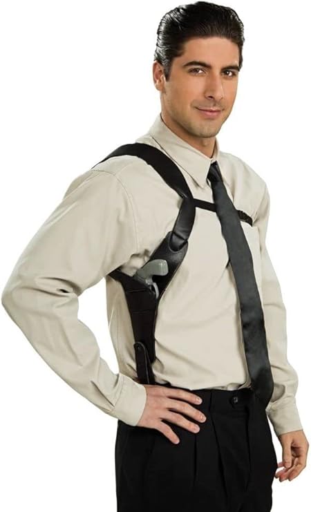 Black Shoulder Holster Costume Accessory
