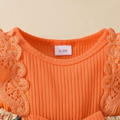 Infant Baby Girl Romper Dress & Bow Headband 2pcs Halloween Clothing Set