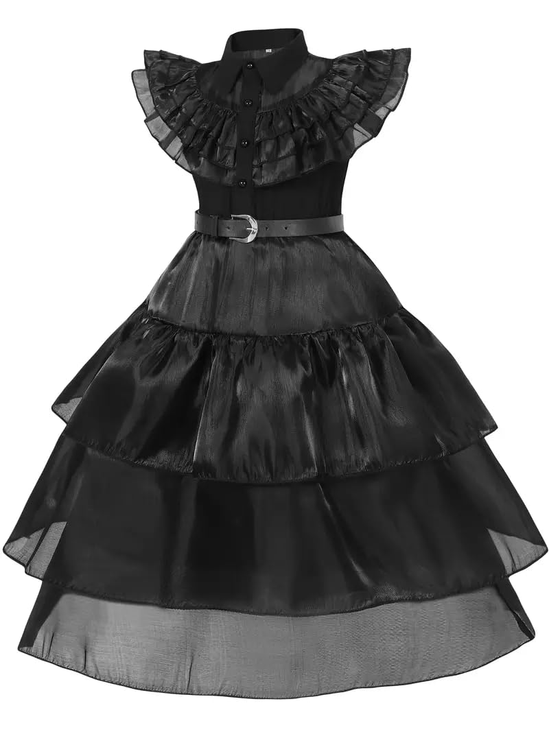 Girls' Black Character Dress Costume Set