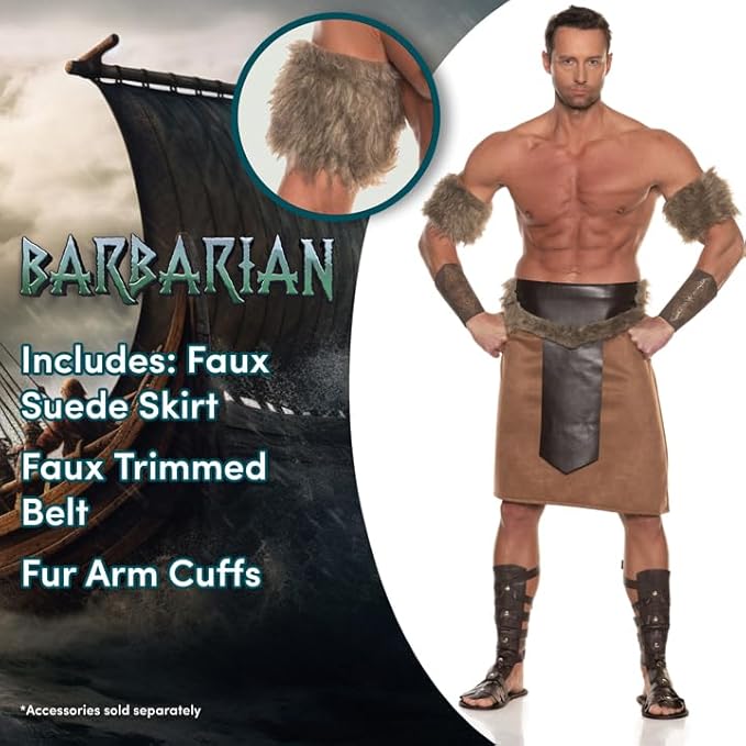Men's Barbarian Warrior Costume