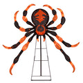 52 Inch Halloween Spider Decoration with 16 Flickering Warm White LEDs
