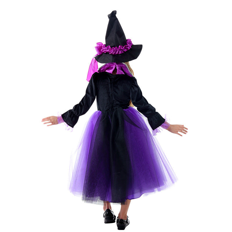 Girls Purple Witch Dress