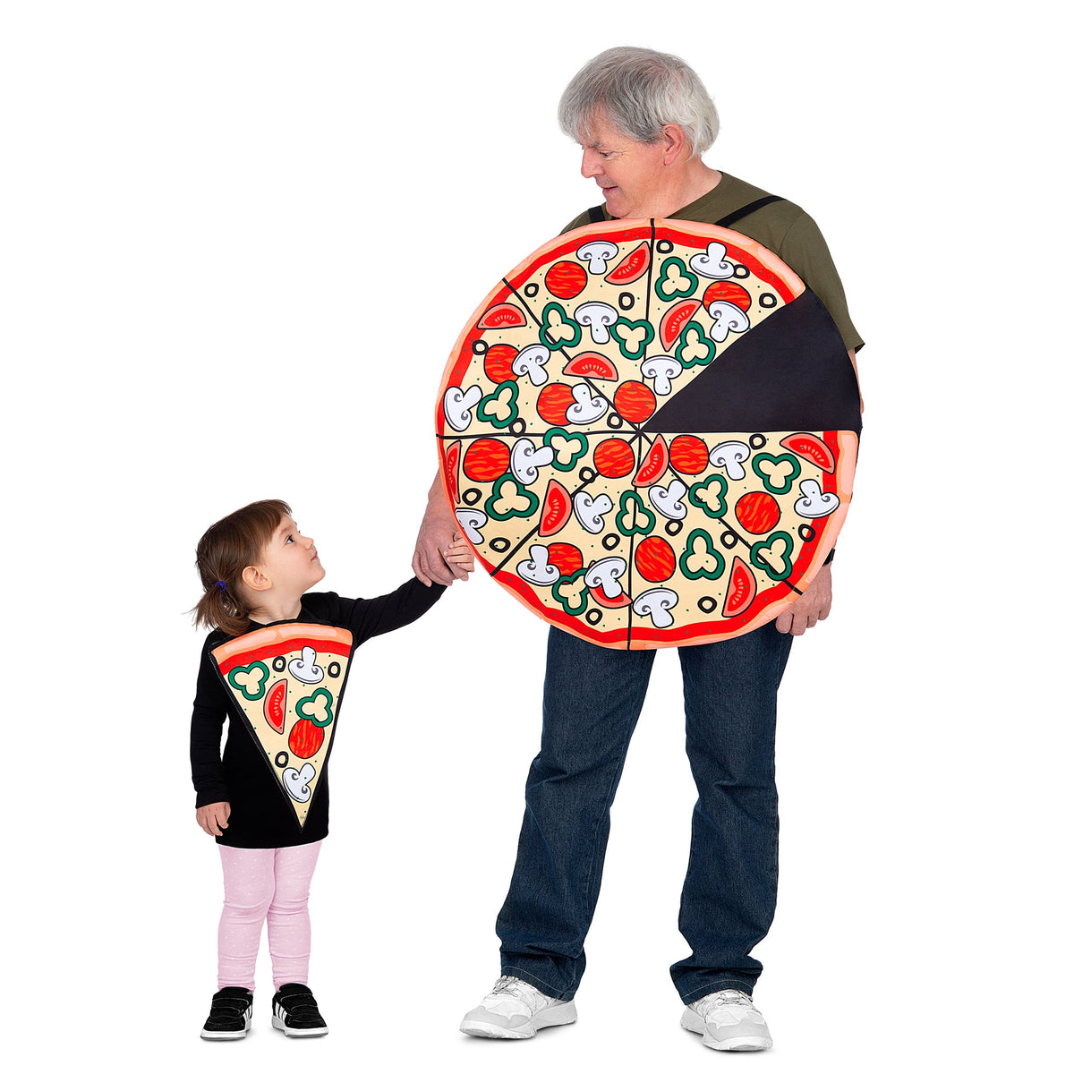 Pizza Slice Adult & Child Family Costume Set