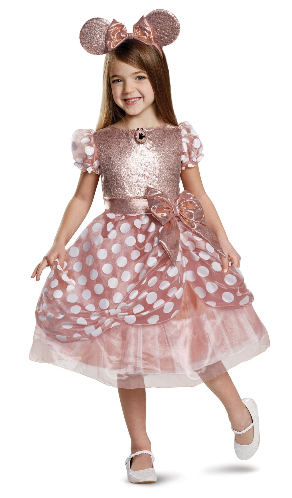 Disney Minnie Mouse Rose Gold Deluxe Costume