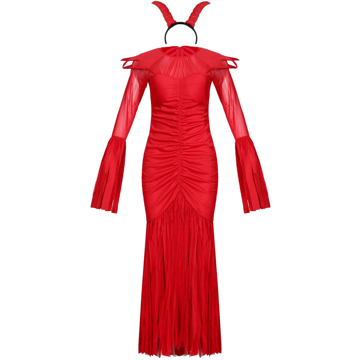 Red Long Sleeve Devil Costume for Halloween