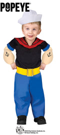 Popeye Baby Toddler Costume 24 months - 2T
