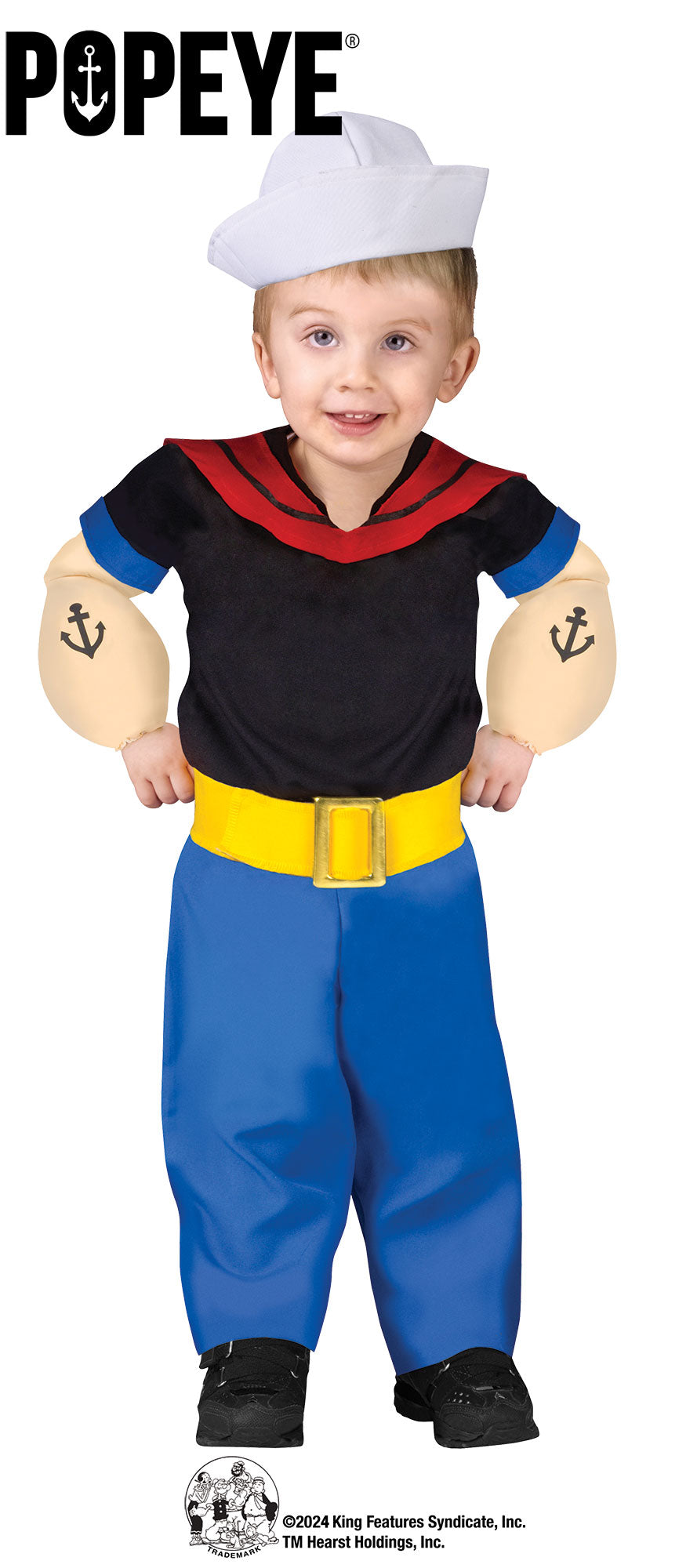 Popeye Baby Toddler Costume 24 months - 2T