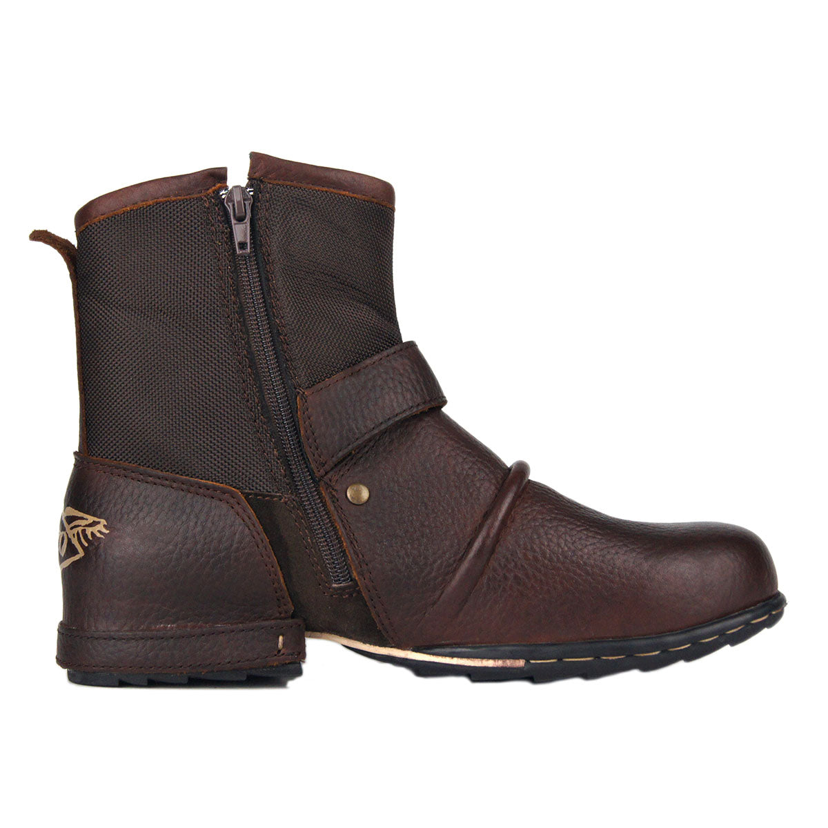 Men’s Retro Leather Punk Moto Boots – OS-5008-1