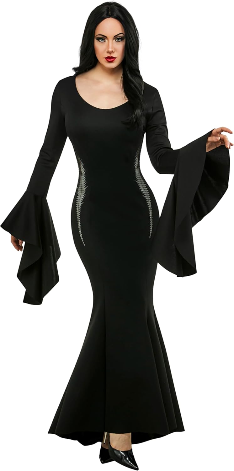 Morticia Addams Black Dress Costume