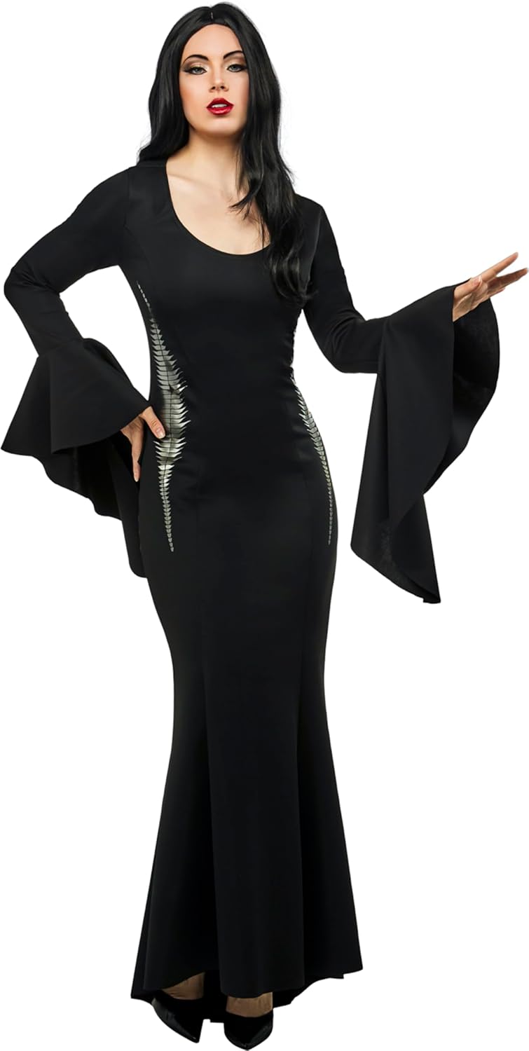 Morticia Addams Black Dress Costume