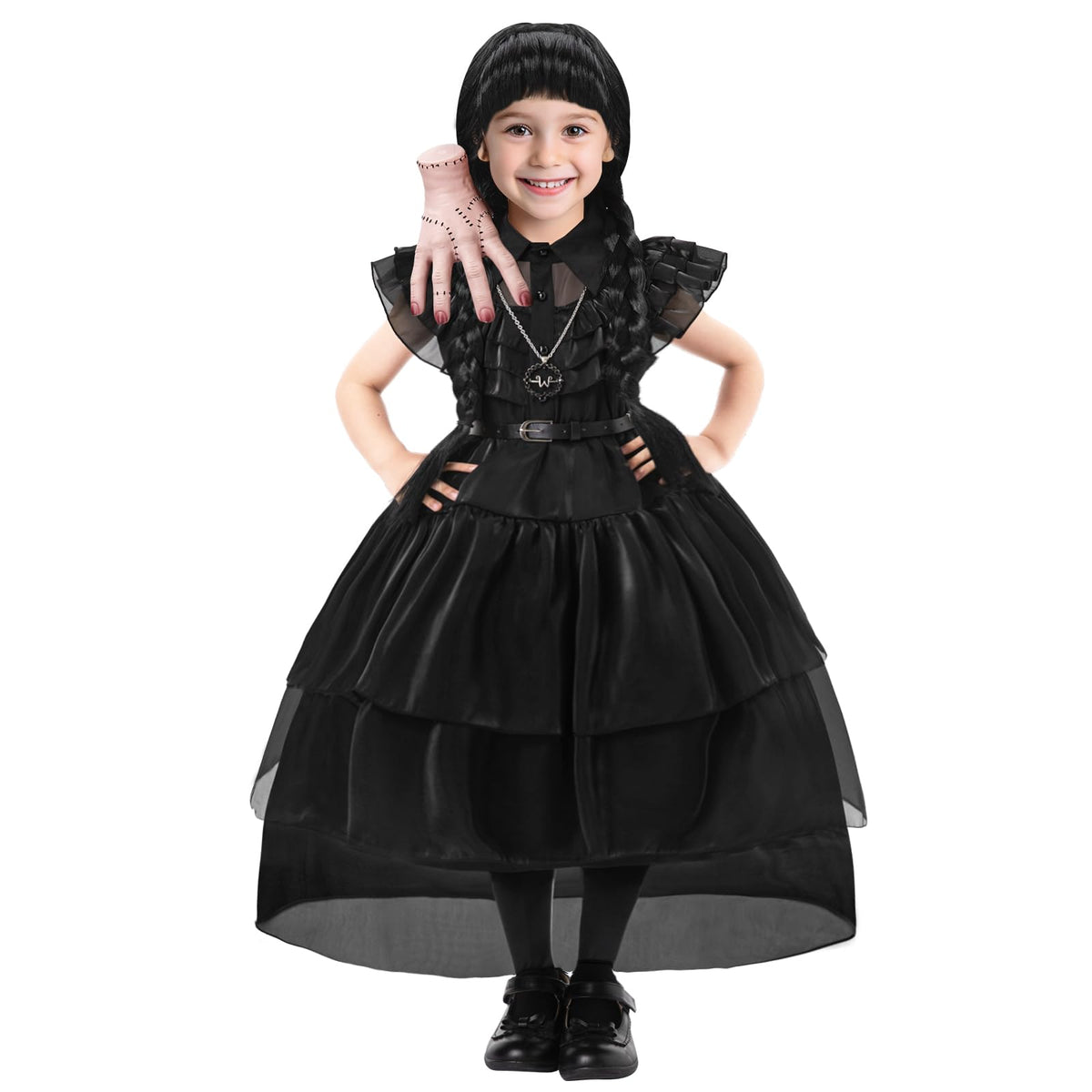 Girls' Black Character Dress Costume Set