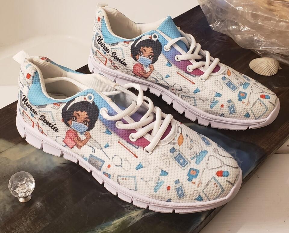 Personalized Witch Sneakers - Gift for Halloween - Witch By Nature Bitch By Choice